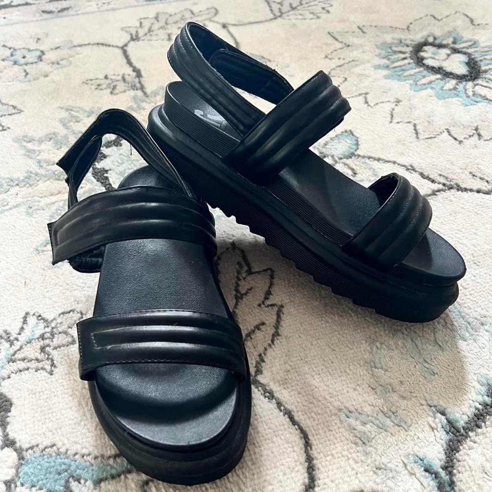Black Strappy Sandals